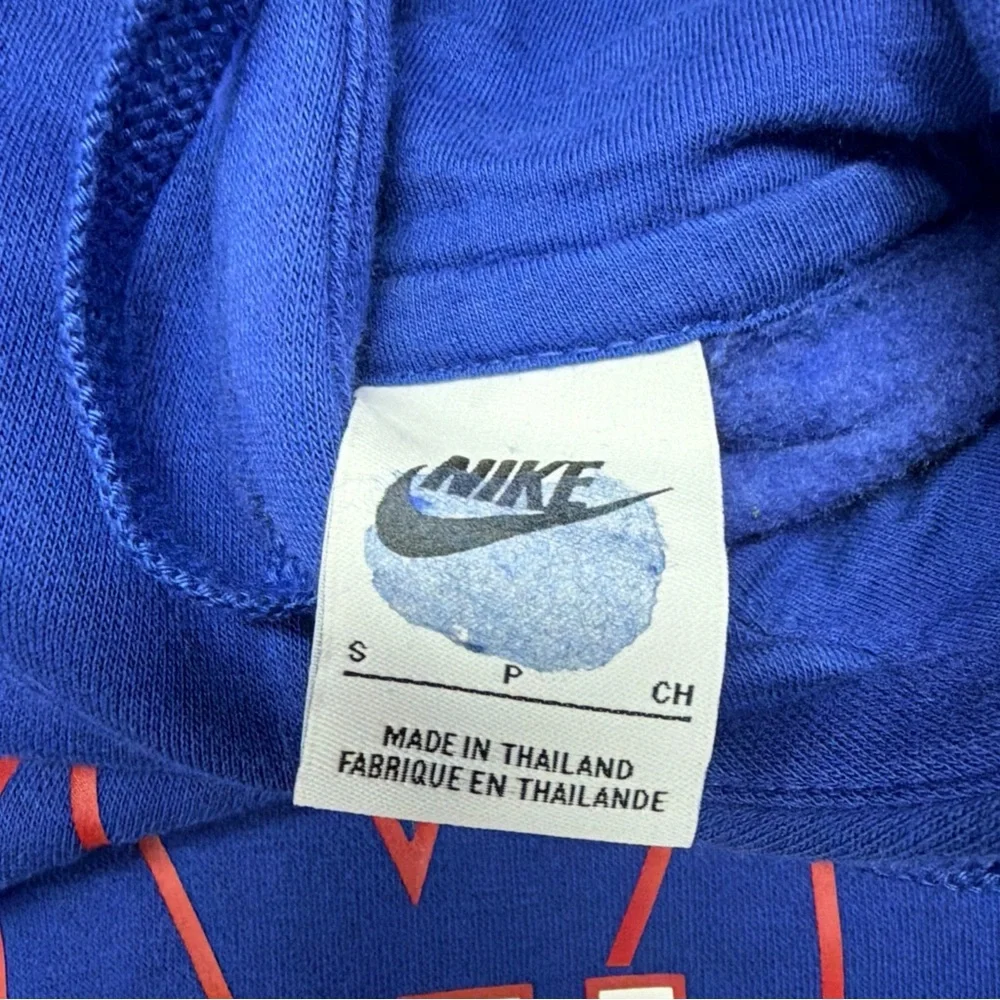 Nike New York Giants Blue‎ Pullover Hoodie Men Lightweight, Size Small